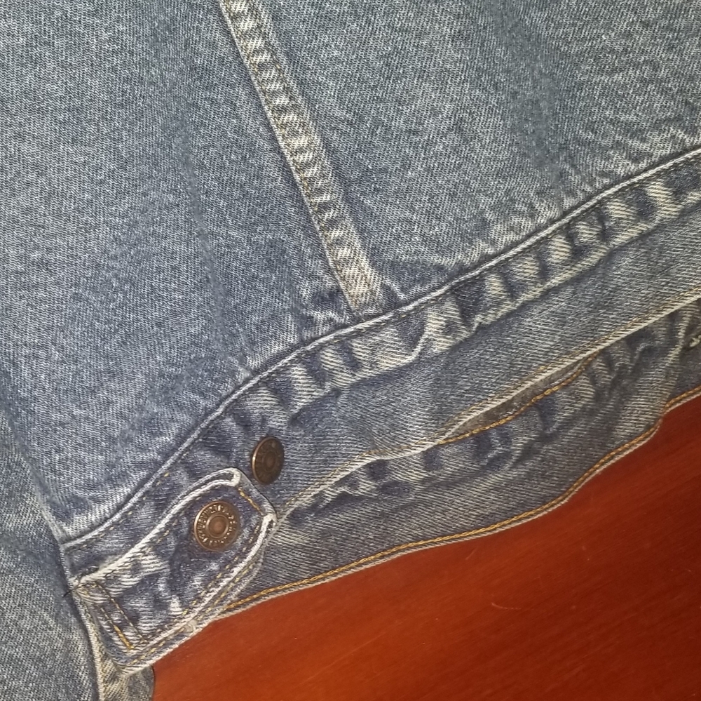 Vntg. Levi's 527 Trucker Blanker Lined Jacket - Picture 10 of 13